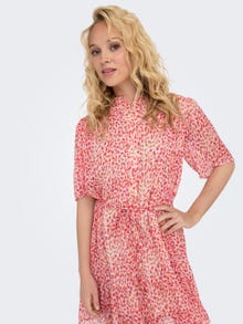 ONLY Regular fit Overhemd kraag Lange jurk -Oatmeal - 15317318