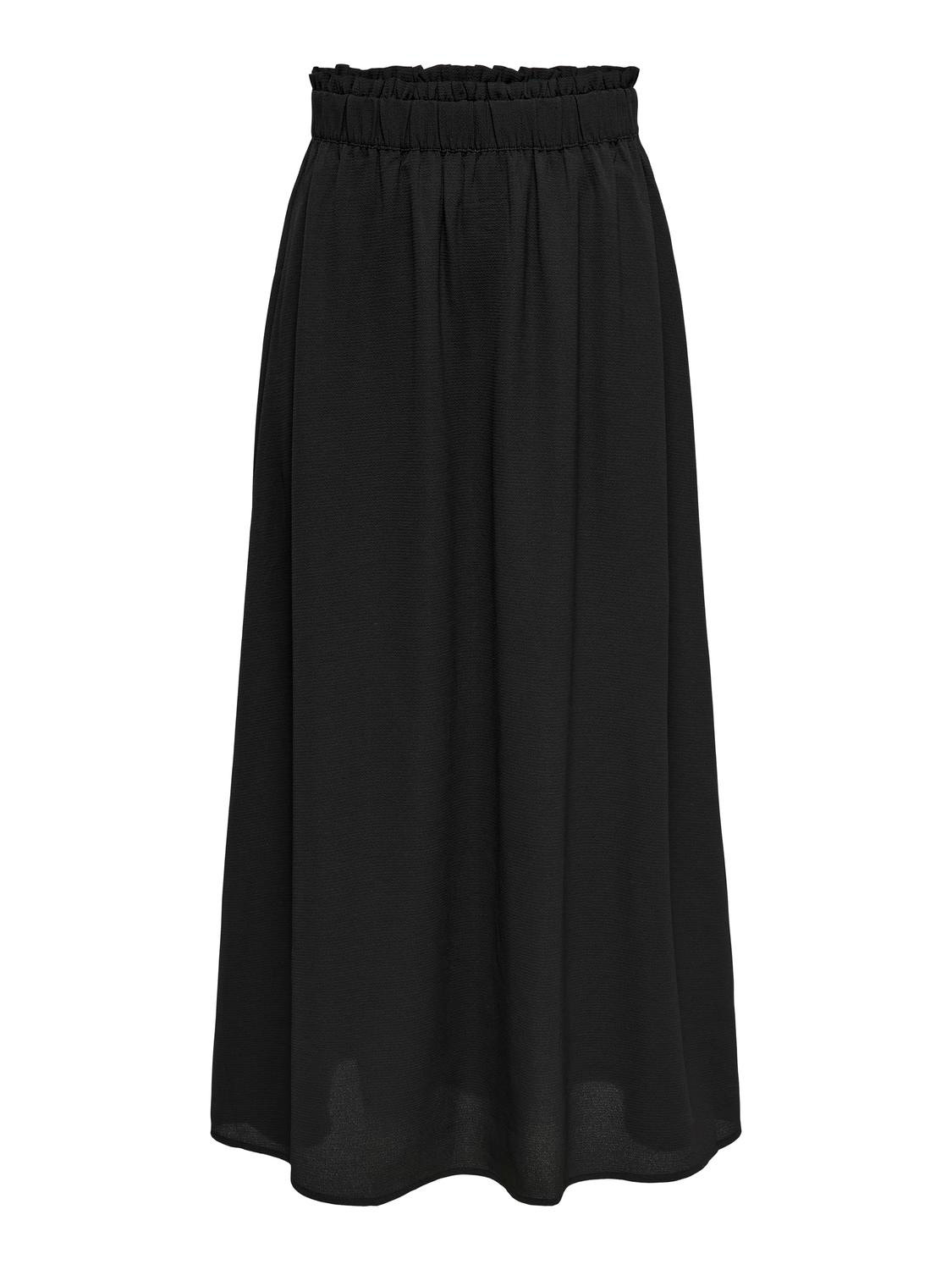 ONLY Jupe midi Taille haute -Black - 15317335
