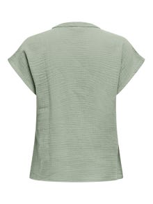 ONLY Tops Regular Fit Col rond Manches cloches -Desert Sage - 15317398