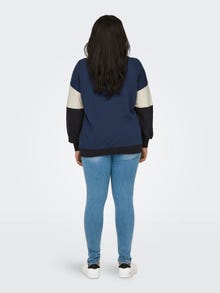 ONLY Regular Fit Round Neck Sweatshirt -Naval Academy - 15317411