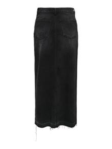 ONLY Jupe longue Taille haute -Black Denim - 15317441