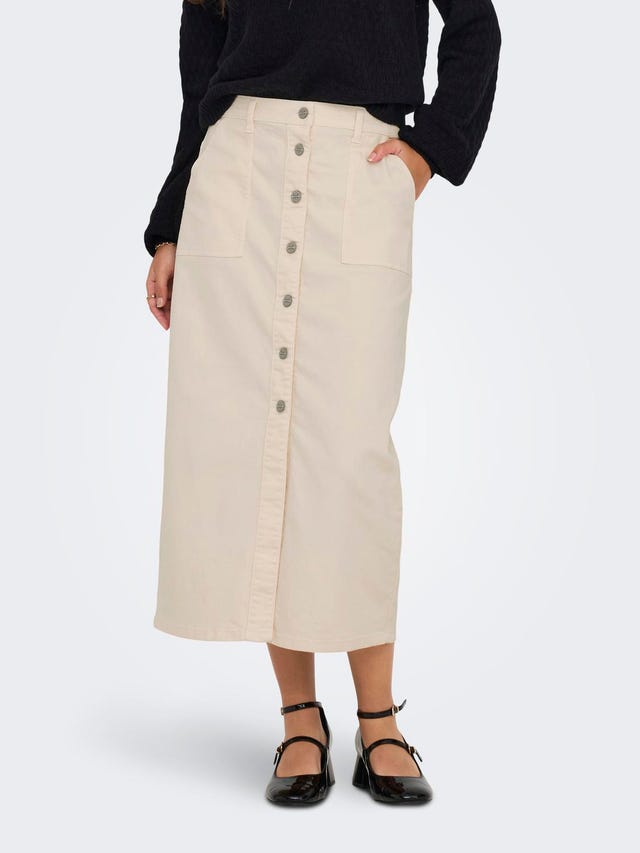 ONLY Midi denim skirt with high waist - 15317491