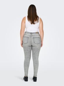 ONLY CARMila High Waist Skinny Jeans -Light Grey Denim - 15317521