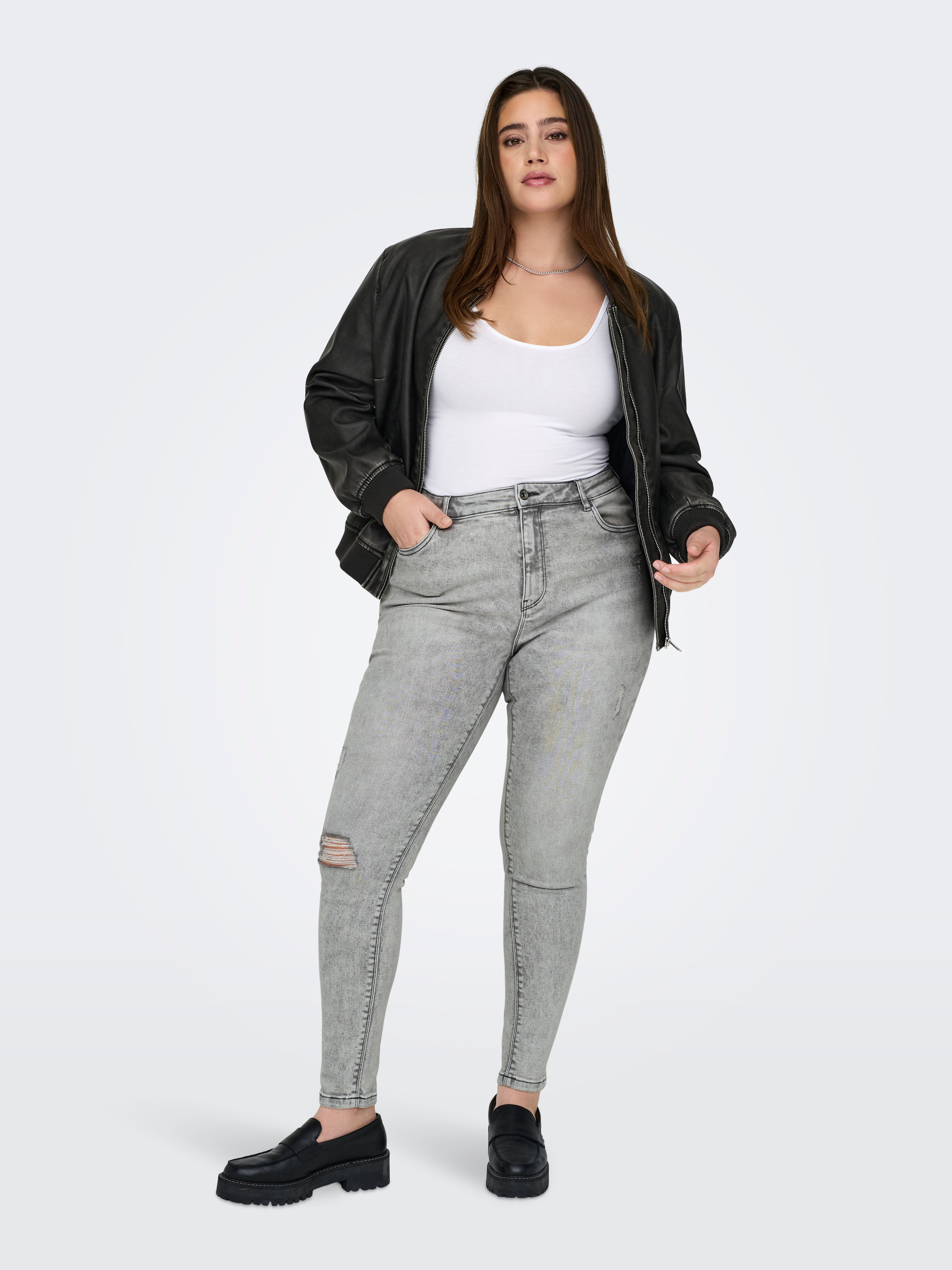 ONLY Dot Onlcobain Reg DEST W Long DNM Short à Pois, Bleu
