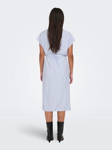 ONLY Regular Fit V-hals Kort kjole -Cloud Dancer - 15317529