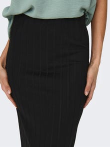 ONLY High waist Midi skirt -Black - 15317555