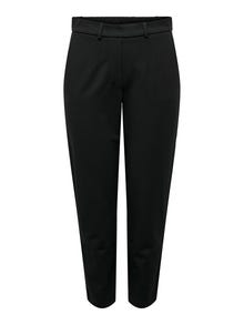 ONLY Tavapärane lõige Keskmine vöökoht Küljelõhikud Püksid -Black - 15317562