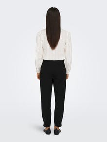 ONLY Tavapärane lõige Keskmine vöökoht Küljelõhikud Püksid -Black - 15317562