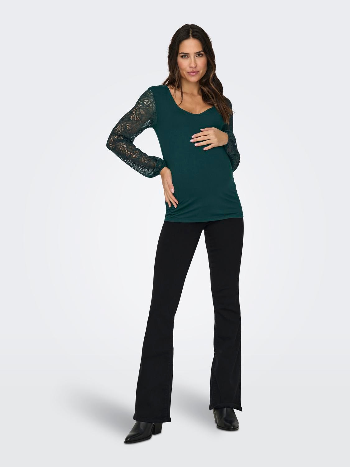 ONLY Tops Regular Fit Col rond Grossesse -Green Gables - 15317599