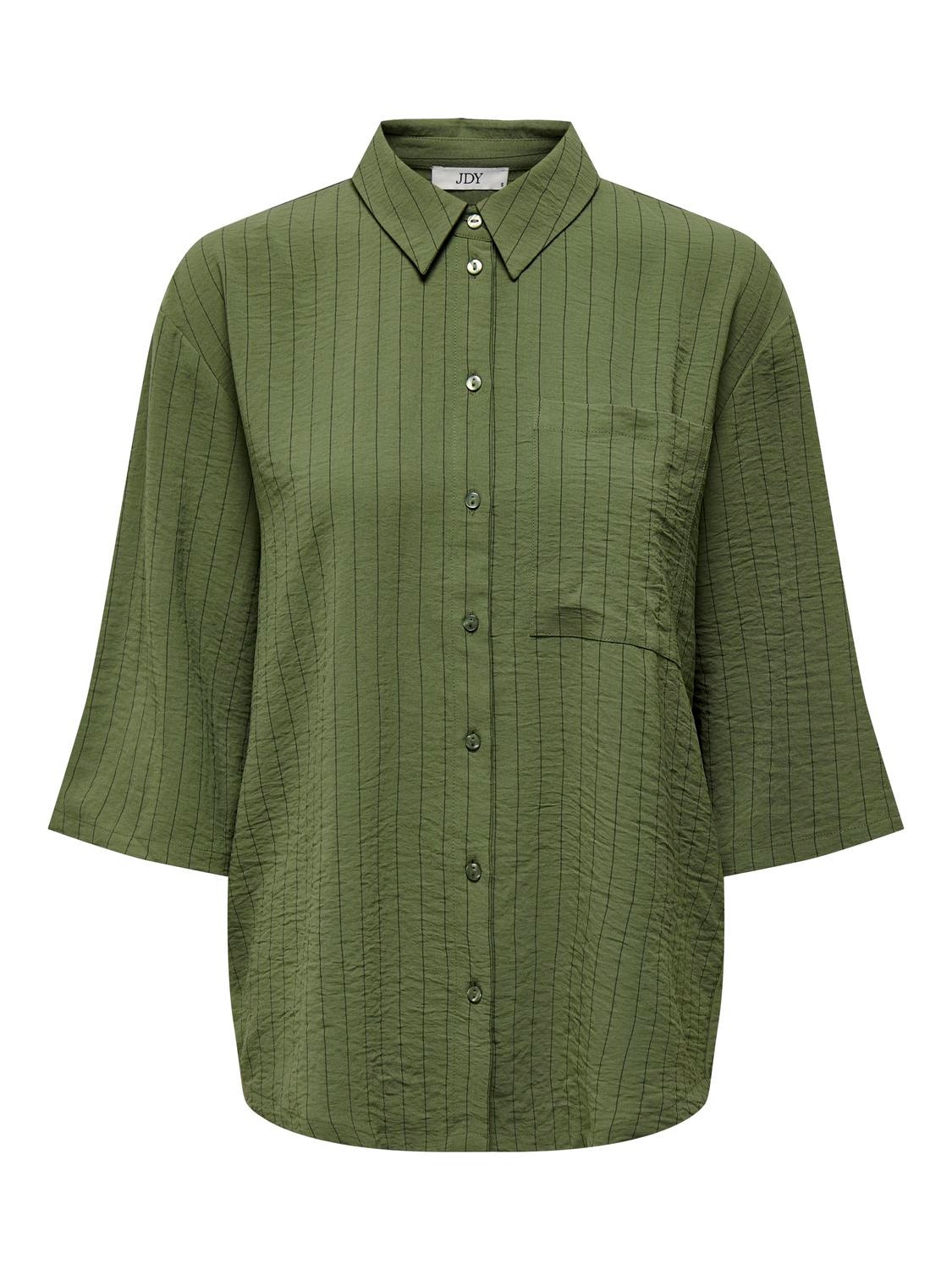 ONLY Regular Fit Shirt collar Wide cuffs Dropped shoulders Shirt -Winter Moss - 15317636