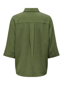 ONLY Regular fit Overhemd kraag Brede manchetten Verlaagde schoudernaden Overhemd -Winter Moss - 15317636