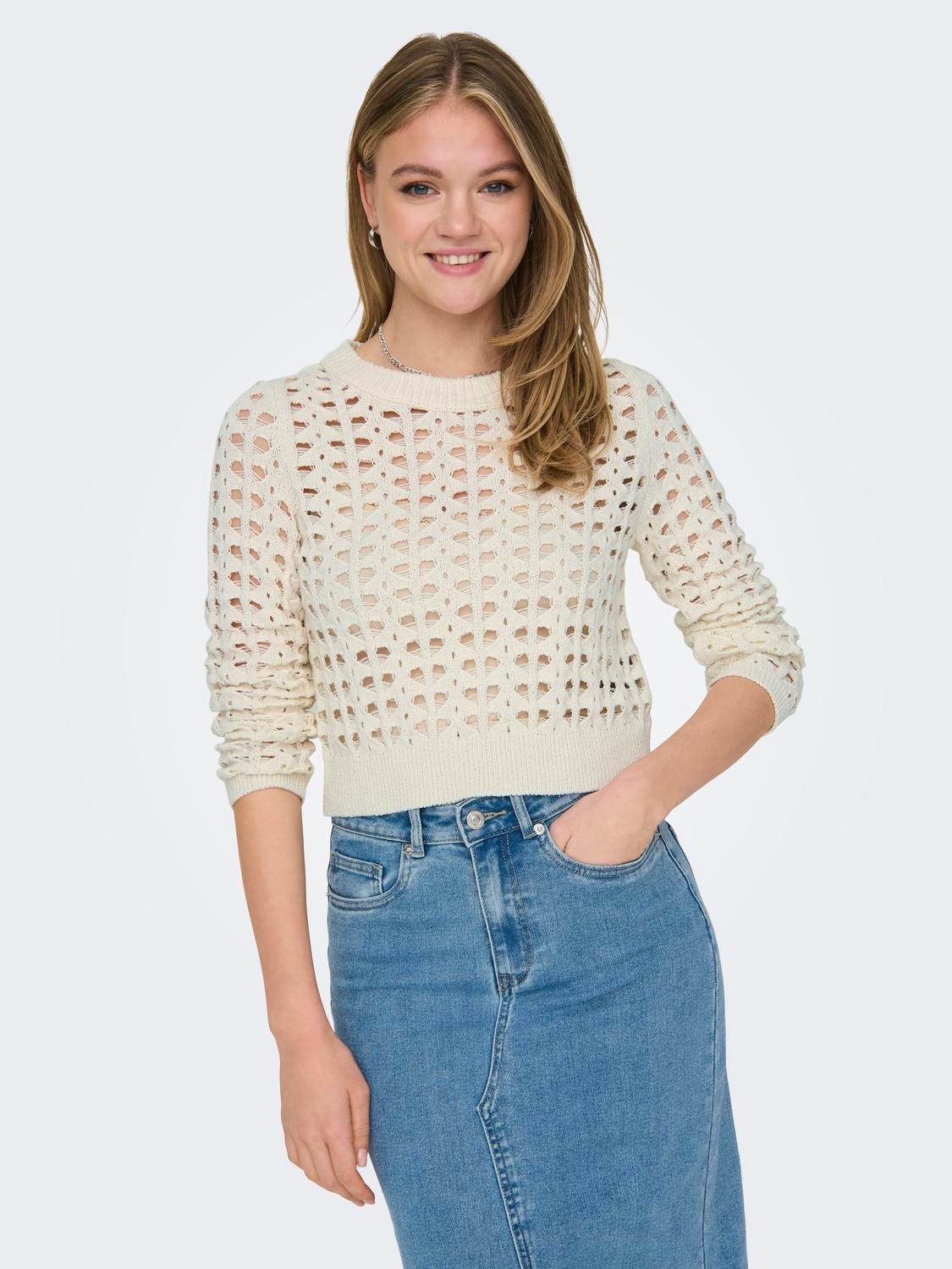 ONLY Pull-overs Col rond -Birch - 15317682