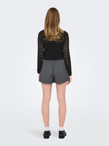 ONLY Cropped knitted top -Black - 15317682