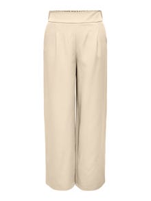 ONLY High waist trousers -Seedpearl - 15317703