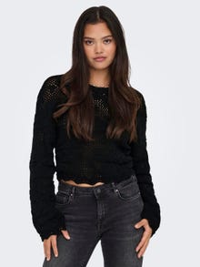 ONLY Pull-overs Col rond -Black - 15317706