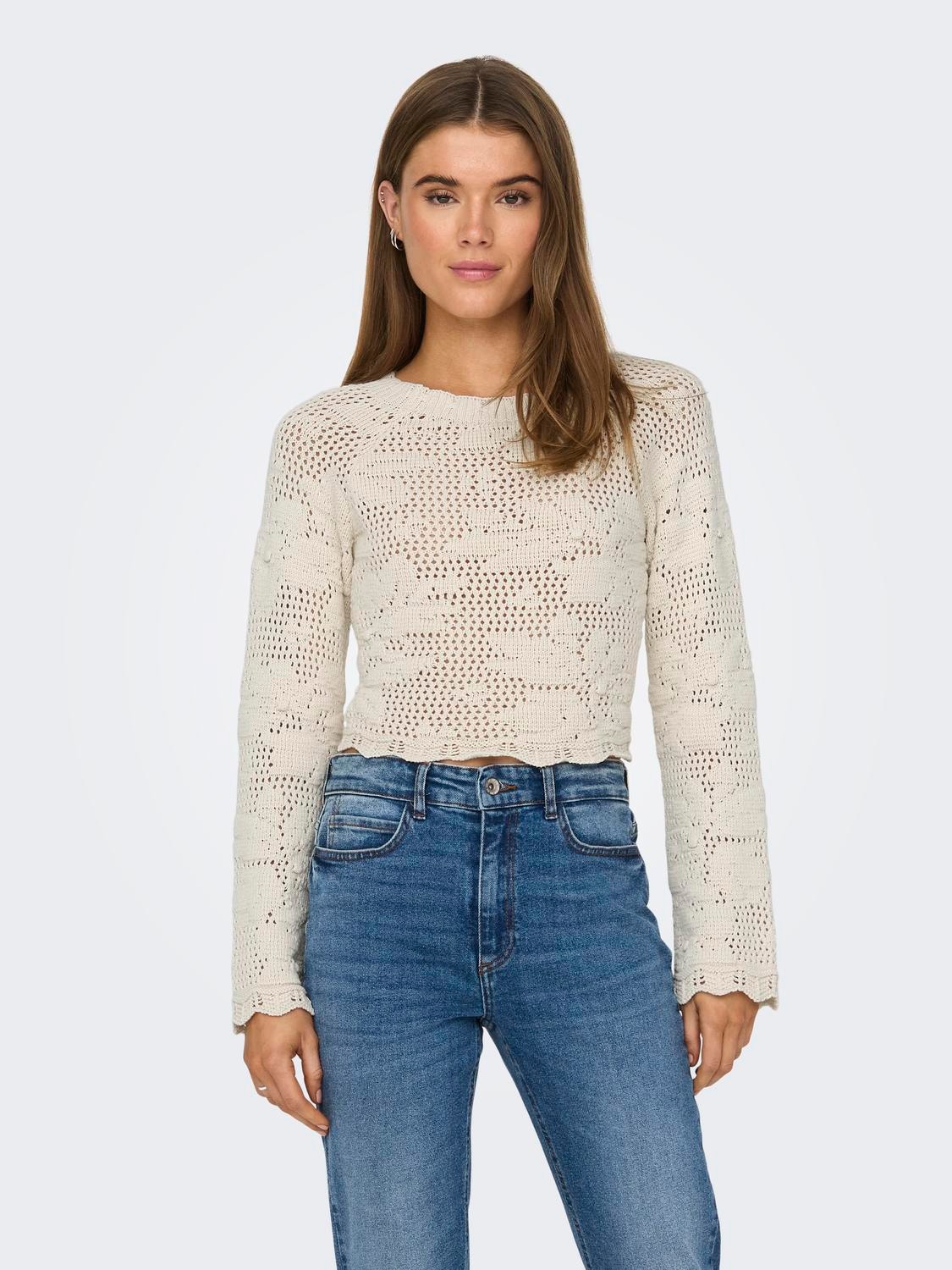 ONLY Pull-overs Col rond -Birch - 15317706