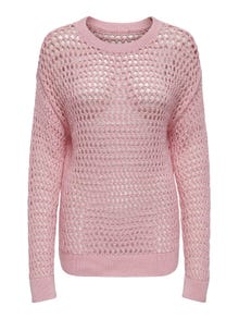 ONLY Round Neck Pullover -Candy Pink - 15317718