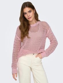 ONLY Round Neck Pullover -Candy Pink - 15317718