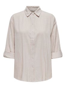 ONLY Camisas Corte regular Cuello de camisa Puños doblados -Pumice Stone - 15317762