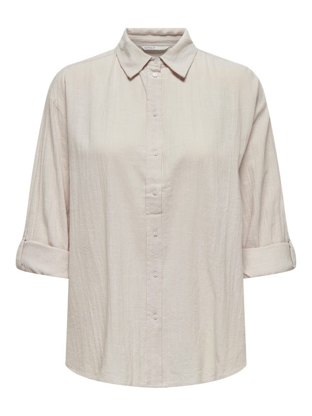 ONLY Regular fit Overhemd kraag Mouwuiteinden met omslag Overhemd - 15317762