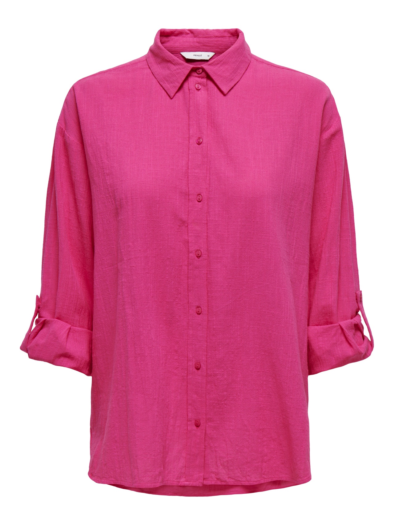 ONLY Regular Fit Shirt collar Fold-up cuffs Shirt -Fuchsia Purple - 15317762