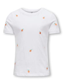 ONLY T-shirts Regular Fit Col rond -Bright White - 15317766