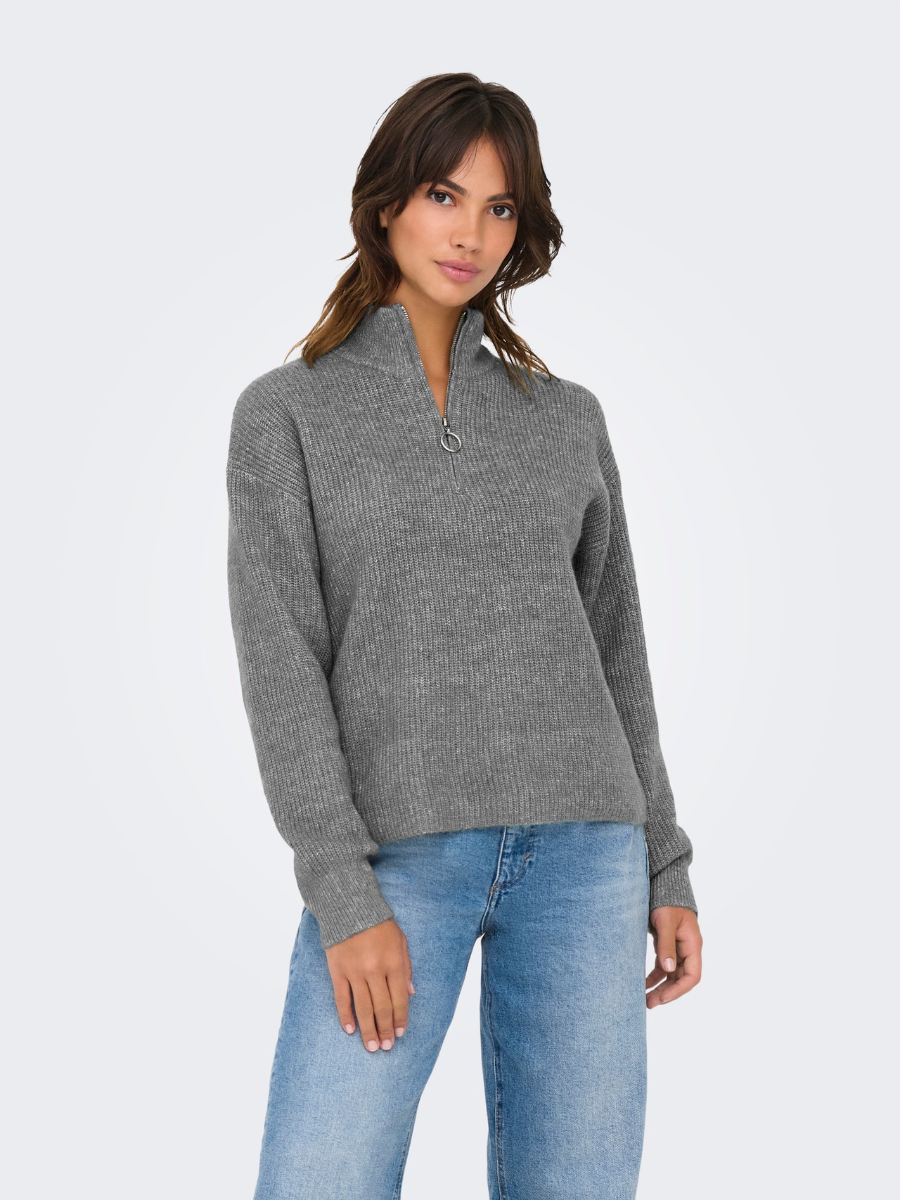 CURVE - KNUS GEBREIDE TRUI (Grey) | ® Officiële Online Shop CURVE - KNUS GEBREIDE TRUI (Grey) | ® Officiële Online Shop