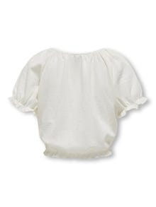 ONLY Regular Fit Off Shoulder Puff sleeves Top -Cloud Dancer - 15317870