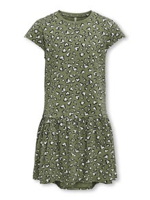 ONLY Regular Fit O-hals Kort kjole -Olivine - 15317882