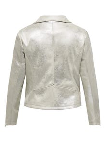 ONLY curvy faux leather jacket -Pumice Stone - 15318024