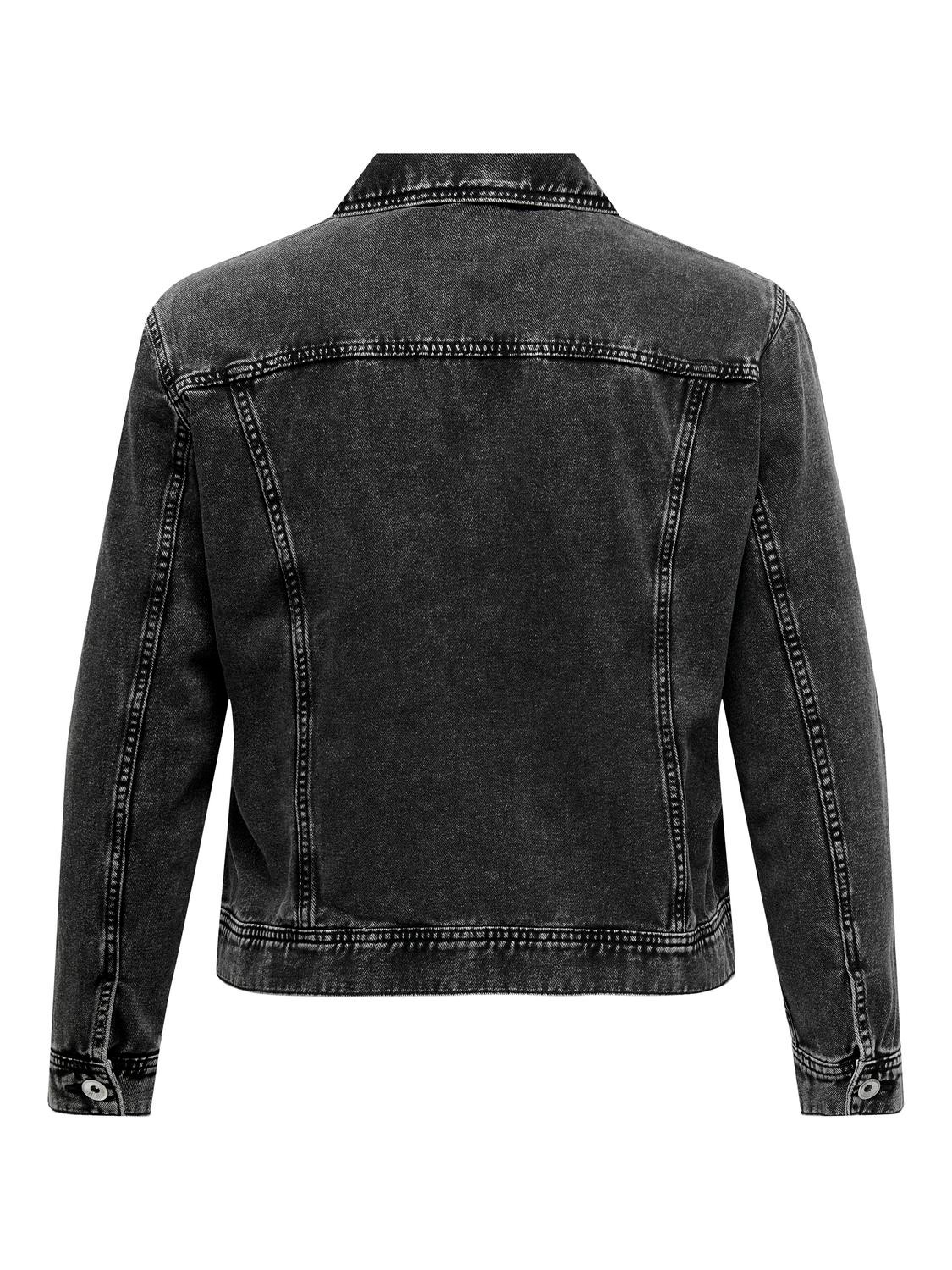 ONLY Curvy denim jacket -Black - 15318030