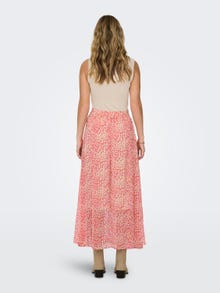 ONLY Long patterned skirt -Oatmeal - 15318072