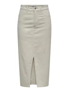 ONLY Lang nederdel med høj talje -Silver Lining - 15318146