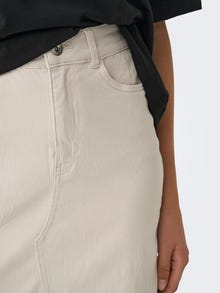 ONLY Lang nederdel med høj talje -Silver Lining - 15318146