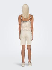 ONLY Knitted top with square-neck -Birch - 15318209