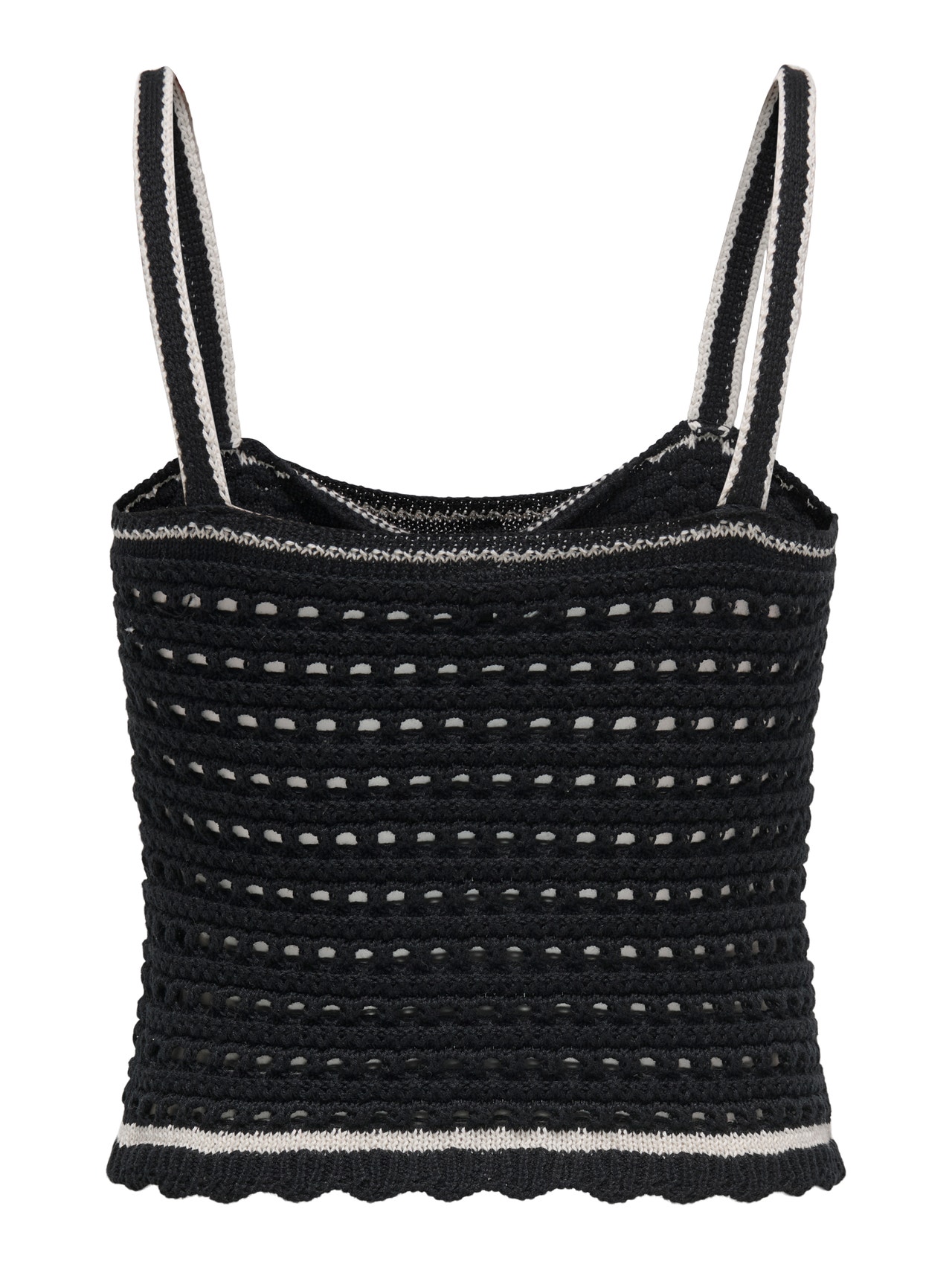ONLY Knitted top with square-neck -Black - 15318209