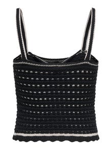 ONLY Regular Fit Square neck Knit top -Black - 15318209