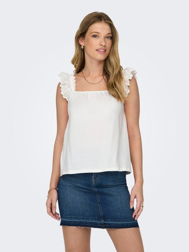 ONLY Regular Fit Square neck Top - 15318214