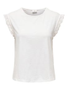 ONLY Top Regular Fit Paricollo -Cloud Dancer - 15318217