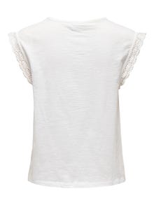 ONLY Tavapärane lõige Ümmargune kaelus Top -Cloud Dancer - 15318217