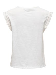 ONLY Regular fit O-hals Top -Cloud Dancer - 15318217