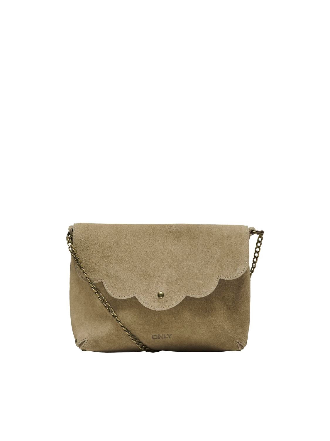 ONLY Suede crossover bag -Brown Rice - 15318266