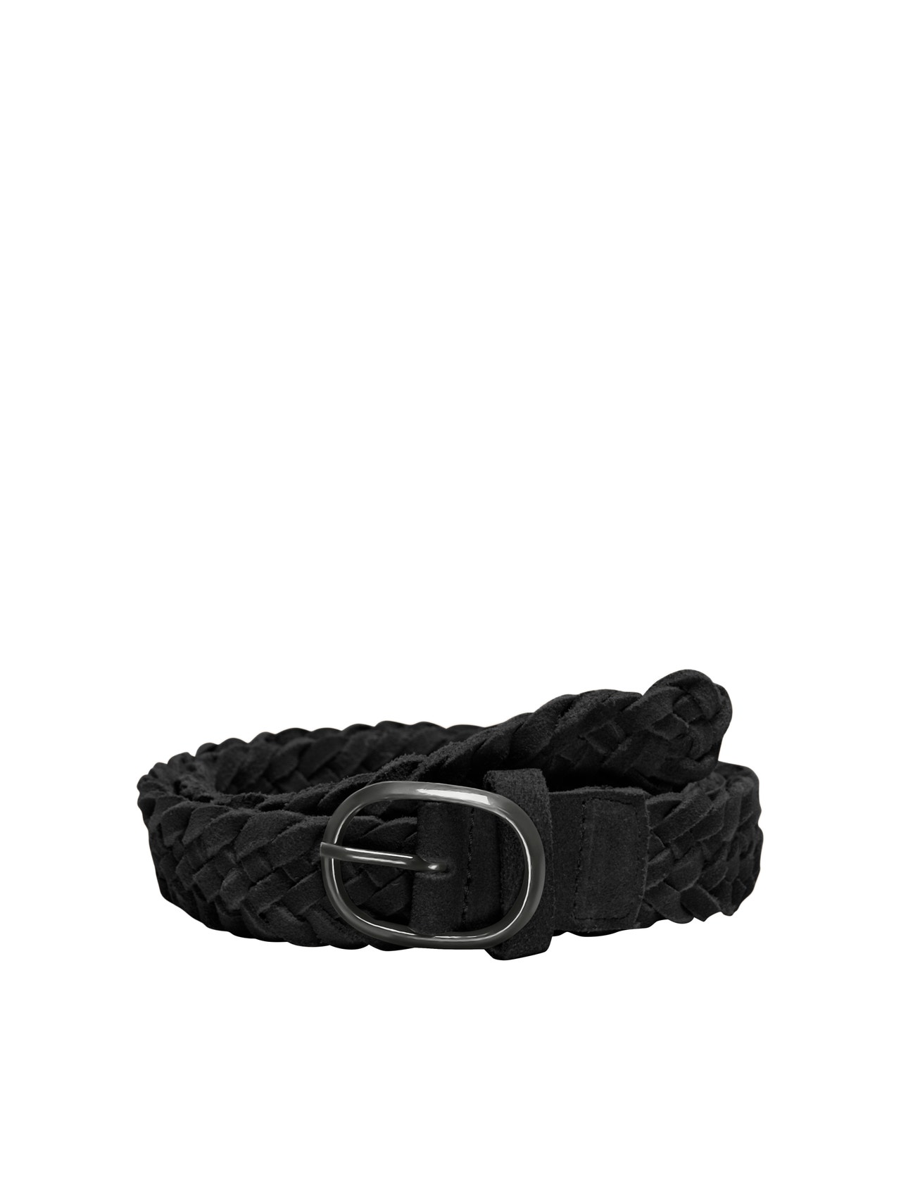 ONLY Braided leather belt -Black - 15318314