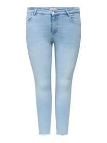 ONLY CARWILLY REGULAR SKINNY ANKLE Jeans -Light Blue Bleached Denim - 15318334