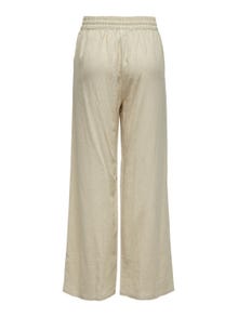 ONLY Loose Fit High waist Trousers -Oatmeal - 15318361