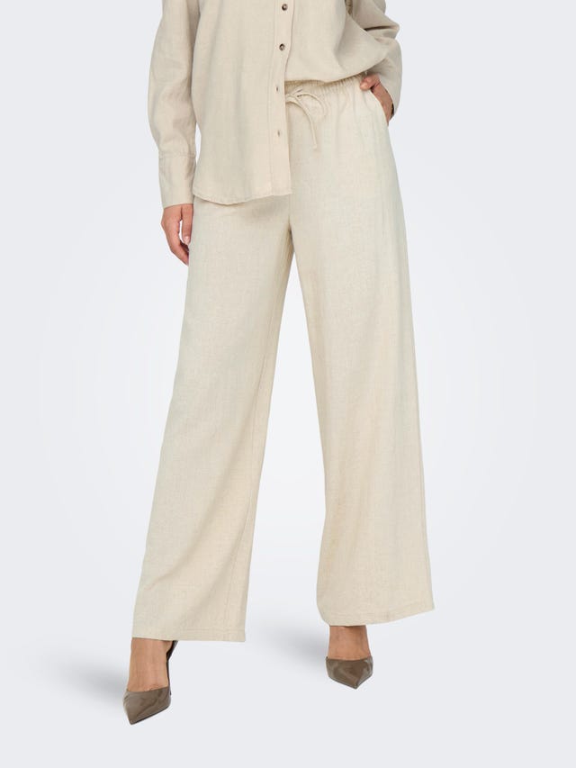 ONLY Classic trousers with high waist - 15318361