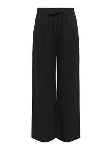 ONLY Classic trousers with high waist -Black - 15318361