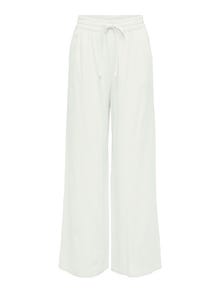 ONLY Pantalons Loose Fit Taille haute -Bright White - 15318361