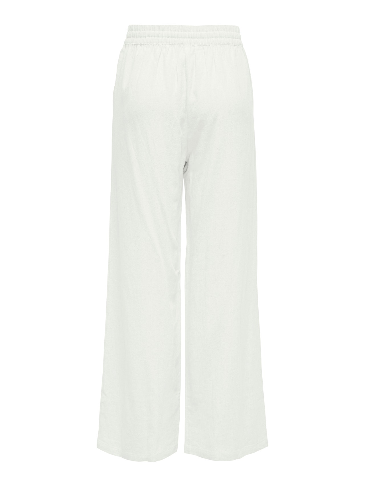 ONLY Pantalones Corte loose Cintura alta -Bright White - 15318361