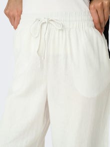 ONLY Loose fit High waist Broeken -Bright White - 15318361
